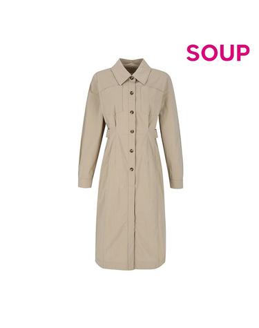 [SOUP] 아웃포켓 블루종 셔츠형 원피스 (SA3OP87)