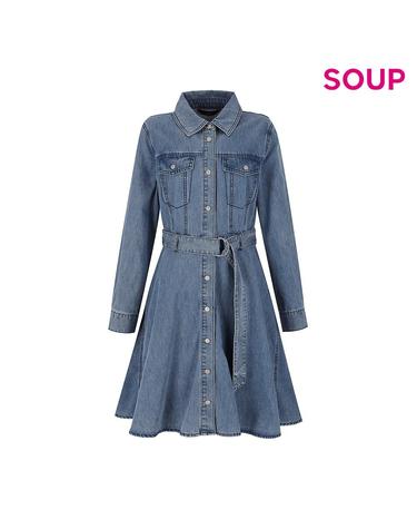 [SOUP] 코튼 셔츠 원피스 (OA3OPT3)
