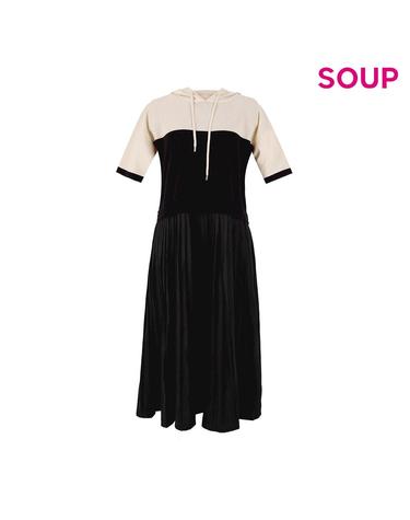 [SOUP] 믹스 후드 원피스 (SA7OP80)