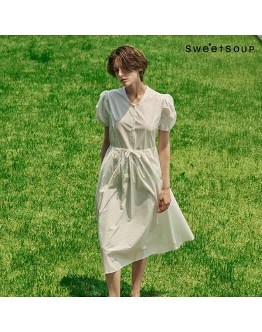 [SOUP] 레이스 트리밍 롱 원피스 (WB6OPH1)