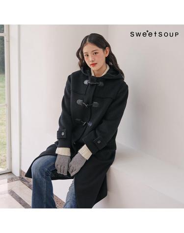 [SOUP] 울 블렌디드 후디 더블 롱 코트 (WBBLCF1)