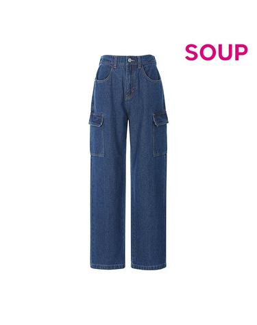 [SOUP] 진청 와이드 데님 팬츠 (SA3DP81)