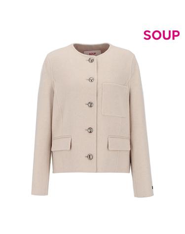 [SOUP] 캐시미어 블렌드 핸드메이드 재킷 (OAAJKQ2)