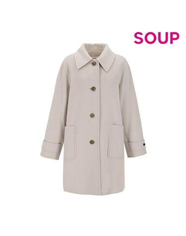 [SOUP] 울 블렌드 아웃 포켓 싱글 코트 (SAAHC91)