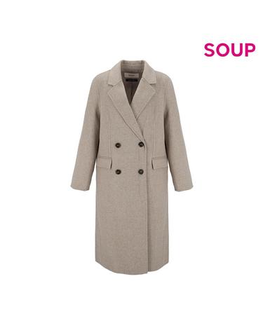 [SOUP] 울 블렌드 핸드메이드 헤링본 롱 코트 (SABHC86)