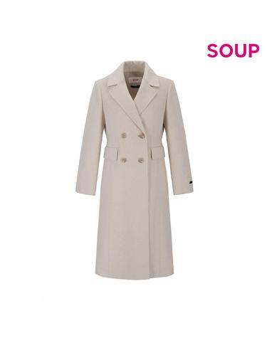 [SOUP] 캐시미어 블렌드 핸드메이드 더블 코트 (SABHC89)