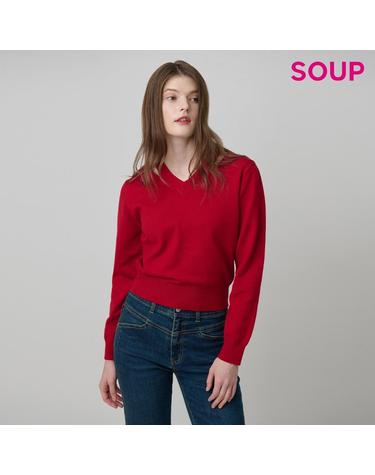 [SOUP] 브이넥 긴팔 니트 (SA9LK83)