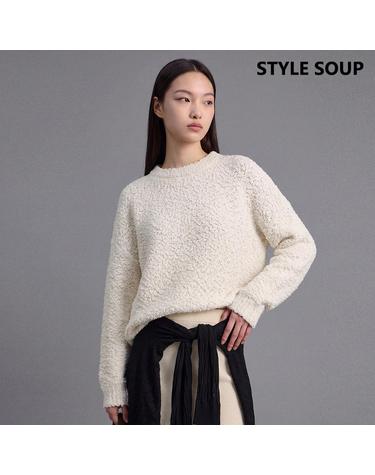 [SOUP] 부클레 루즈핏 니트 (SCBLKE2)