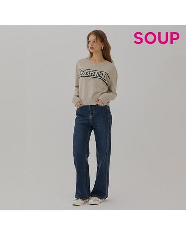 [SOUP] 반하이웨스트 와이드핏 데님 팬츠 (SA9DP33)