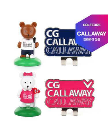 [24년신상]캘러웨이 CG베어3D캐릭터 자석볼마커+클립
