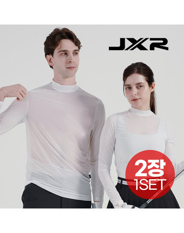 [2장-1세트/UV차단]JXR 발란스 스킨 터틀넥 앞뒤 메쉬 냉감 이너웨어(남/여공용)