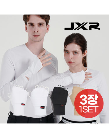 [3장-1세트/UV차단]JXR 발란스 스킨 손등 오른손 매쉬망사 냉감 장갑/토시(남/여공용)