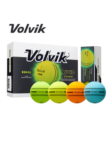[26년형]볼빅 VIVID  Lumina 비비드 루미나 형광 듀얼코어 3PCS 골프공(12구)