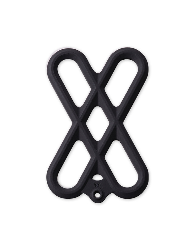 폰네크리스 폰네크리스 핸드폰케이스 스트랩 SET 그랩 블랙 착용컷