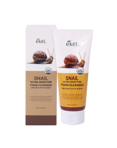 이켈 울트라 모이스처 폼클렌저 180ml 달팽이 /클렌징폼