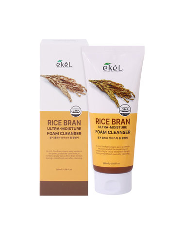 이켈 울트라 모이스처 폼클렌저 180ml 쌀겨 /클렌징폼