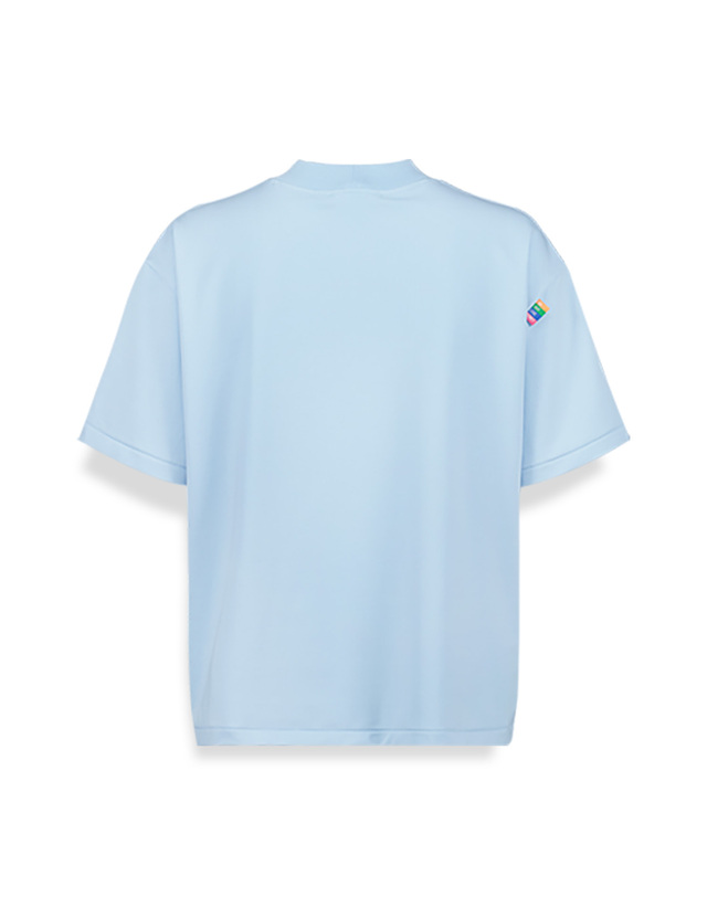 앤드골프 Mock Neck T shirts Sky Blue 착용컷