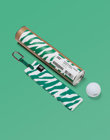Pleats Ball Towel Green Tiger