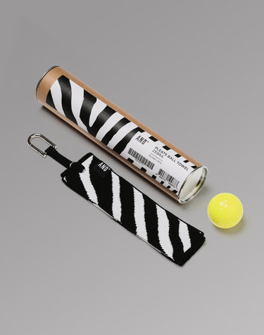 Pleats Ball Towel Zebra White