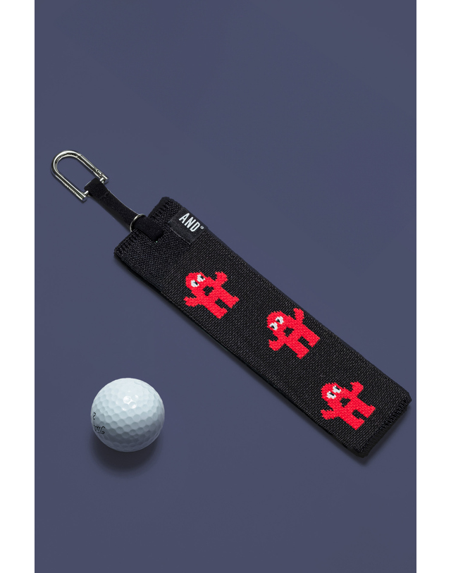 앤드골프 Pleats Ball Towel Small ANDY Red 착용컷