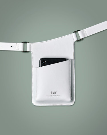 2ways Leather Phone Bag White