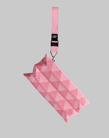 Handy Pleats Pouch Mini Pink
