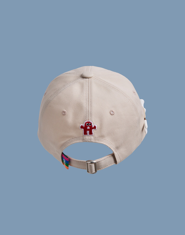 앤드골프 Slogan Ball Cap Ivory 착용컷