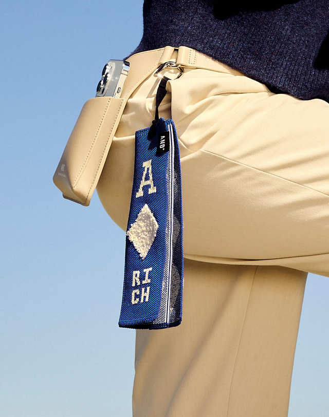 앤드골프 Pleats Ball Towel Terry Dia Blue 착용컷