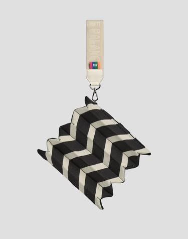 Handy Pleats Pouch Zigzag Ivory