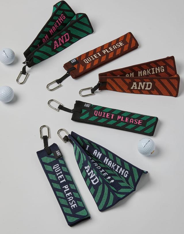 앤드골프 Pleats Ball Towel Retro Black Green 착용컷