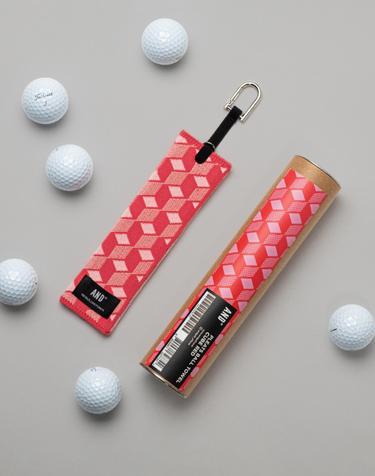 Pleats Ball Towel Cube Red