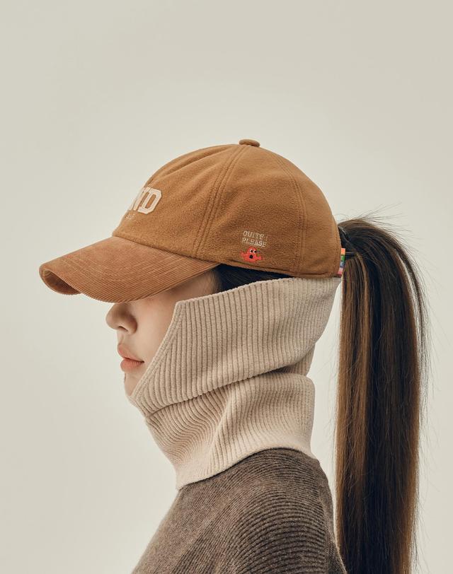 앤드골프 Ear Flap Ball Cap Solid Brown 착용컷