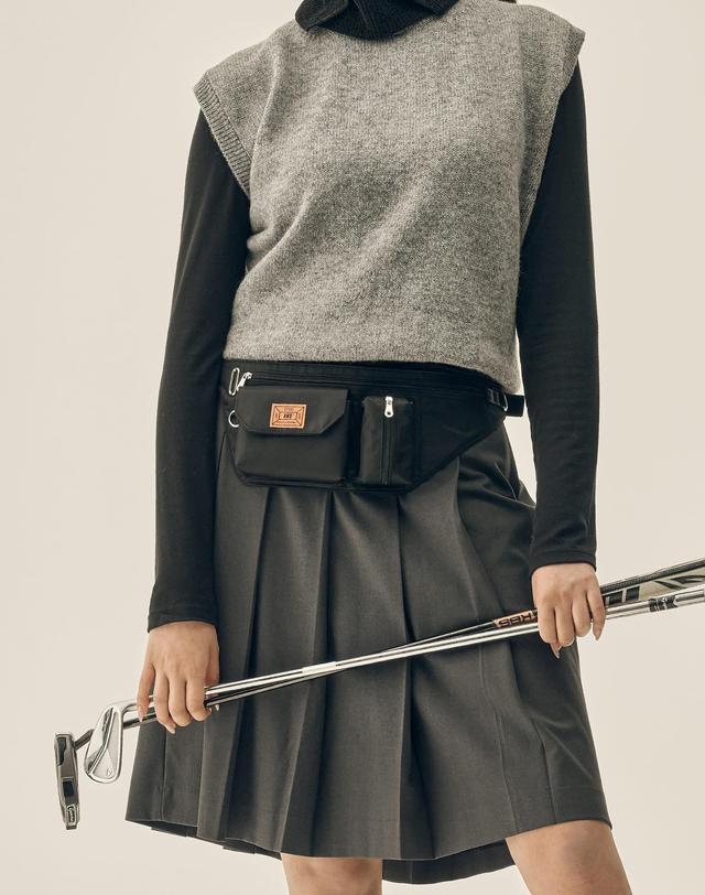 앤드골프 Prep. Belt Bag Black 착용컷