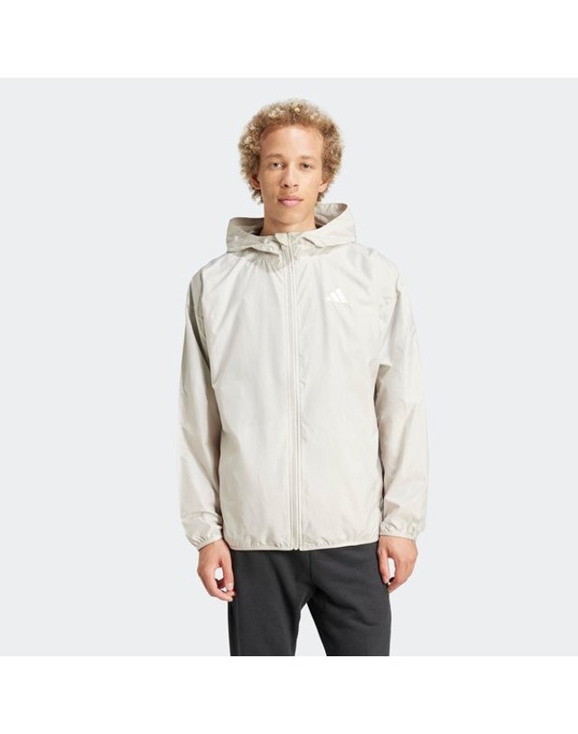 아디다스 [갤러리아] [MENS SPORTSWEAR] 에센셜 빅 로고 우븐 윈드브레이커 (IM7849) 착용컷