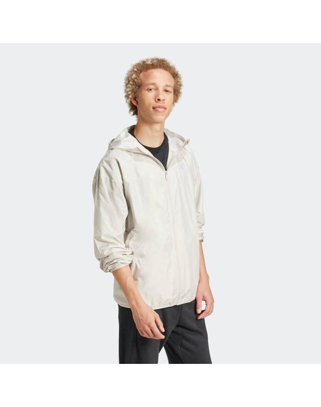 아디다스 [갤러리아] [MENS SPORTSWEAR] 에센셜 빅 로고 우븐 윈드브레이커 (IM7849) 착용컷