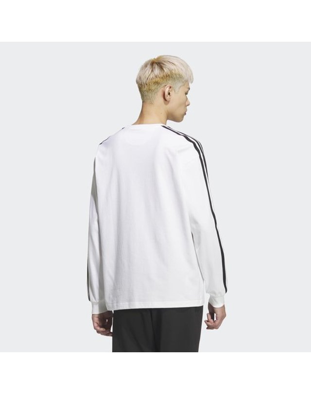 아디다스 [갤러리아] [MENS SPORTSWEAR] 에센셜+ 루즈 핏 3S 긴팔 티 (KF3731) 착용컷