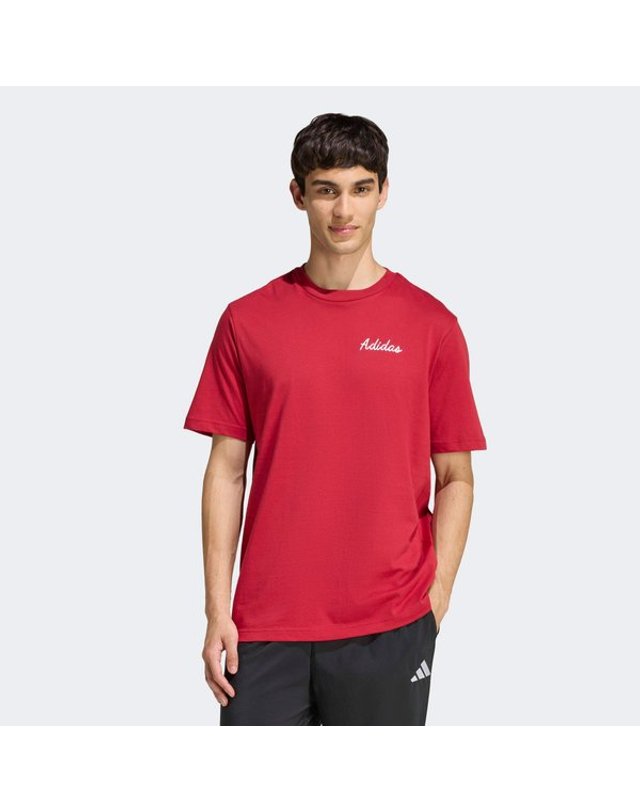 아디다스 [갤러리아] [MENS SPORTSWEAR] 노블티 볼 그래픽 반팔 티셔츠 (JZ5035) 착용컷