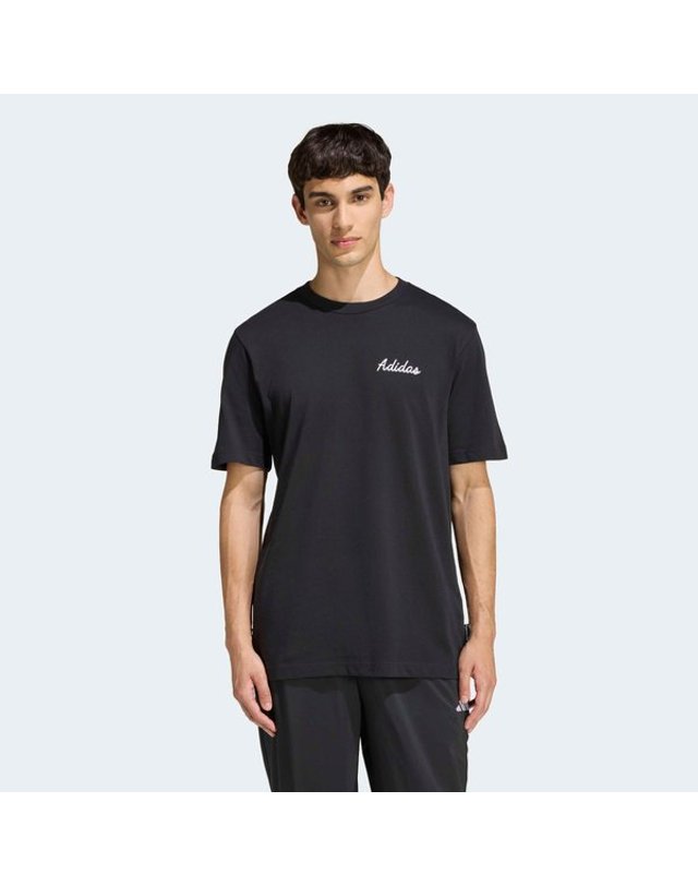 아디다스 [갤러리아] [MENS SPORTSWEAR] 노블티 볼 그래픽 반팔 티셔츠 (JZ5036) 착용컷