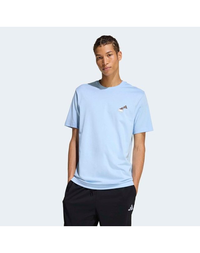 아디다스 [갤러리아] [MENS SPORTSWEAR] 커피카페 치즈케이크 그래픽 티셔츠 (KB2498) 착용컷