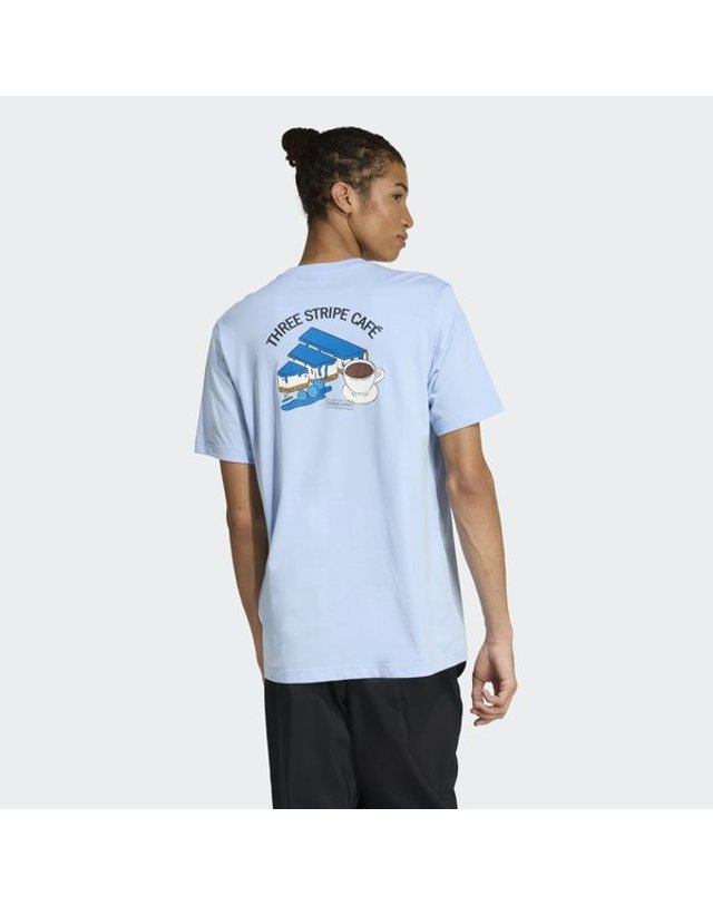 아디다스 [갤러리아] [MENS SPORTSWEAR] 커피카페 치즈케이크 그래픽 티셔츠 (KB2498) 착용컷
