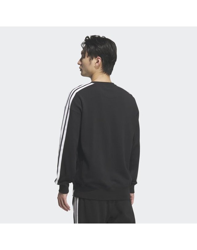 아디다스 [갤러리아] [MENS SPORTSWEAR] 에센셜+ 루즈 핏 3S 스웨트셔츠 (KF3714) 착용컷