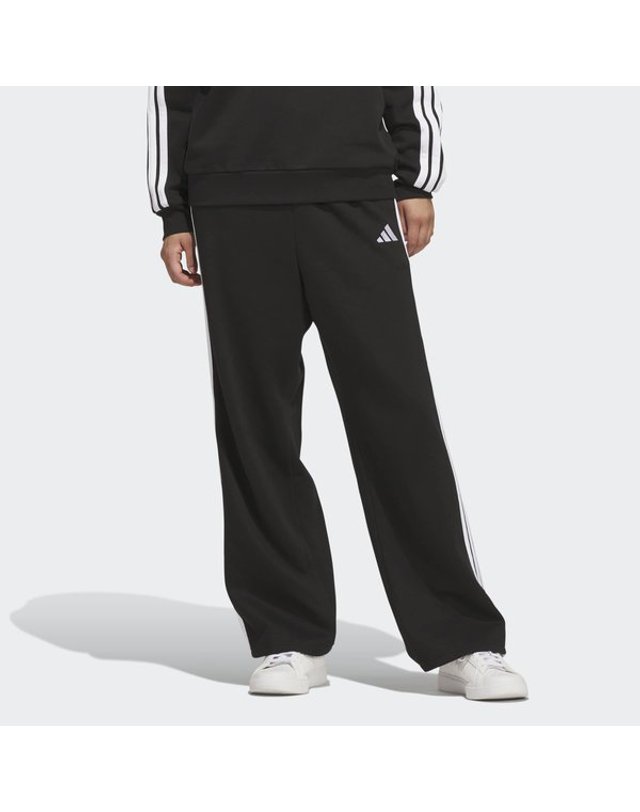 아디다스 [갤러리아] [WOMENS SPORTSWEAR] 에센셜 3S 플리스 레그 오픈헴 팬츠 (KU5573) 착용컷