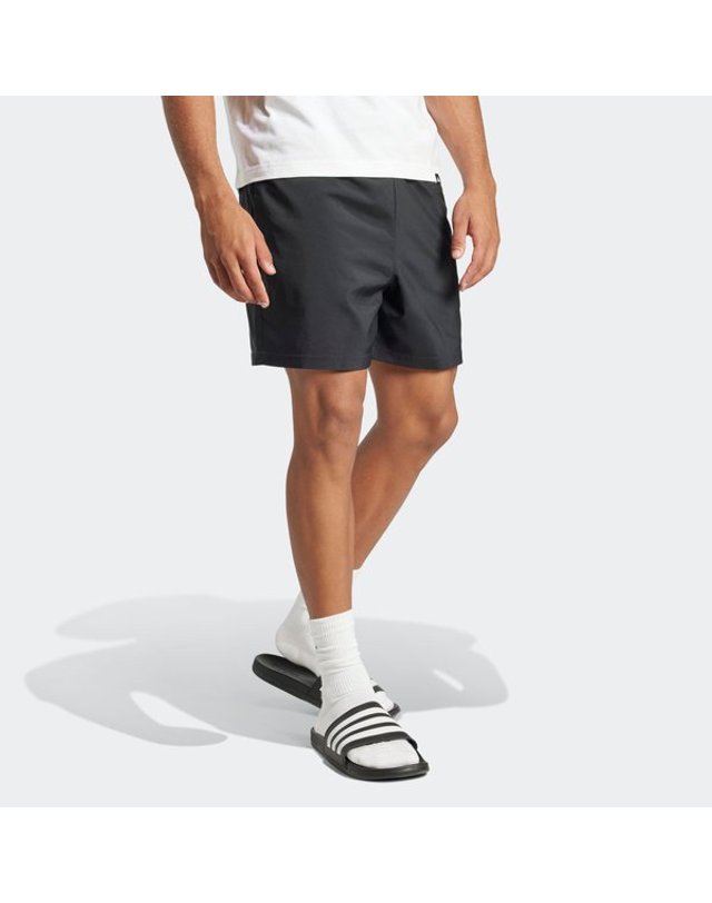 아디다스 [갤러리아] [MENS SPORTSWEAR] 에센셜 스몰 로고 첼시 쇼츠 (JF1117) 착용컷
