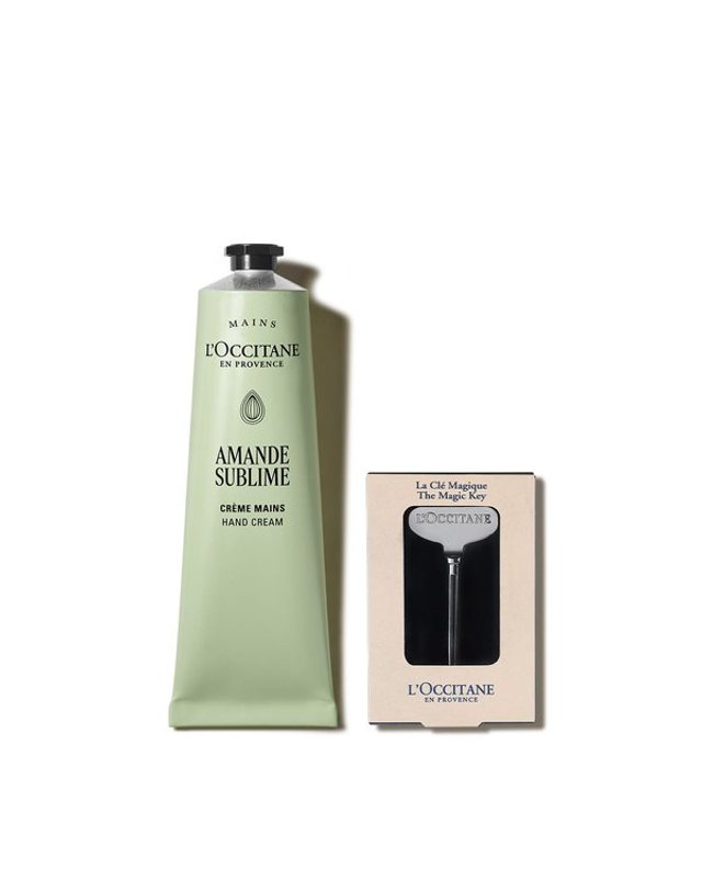 록시땅 [갤러리아] 록시땅 [기프트] 아몬드 핸드 크림 150ml 세트 (아망드 쉬블리므)(+매직키) 착용컷