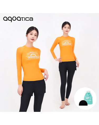 아쿠아티카 여성 래쉬가드 AQAWTS23001+WL 레깅스반바지세트 AQAWTS23001+WL