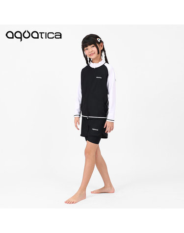 아쿠아티카 아동 래쉬가드 AQAJJ451+AQA420 반바지3부워터레깅스 선수용수경5종세트 AQAJJ451+AQA420선수용