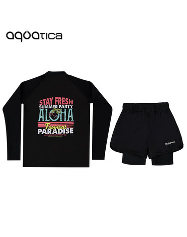 아쿠아티카 아동 래쉬가드 AQA387+AQA420 반바지3부워터레깅스(only one) AQA387+AQA420