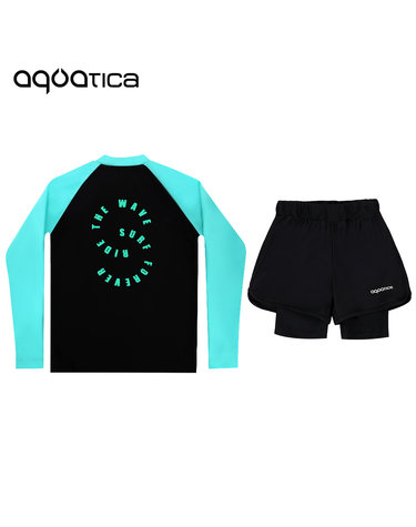 아쿠아티카 아동 래쉬가드 AQAJTS501+AQA420 반바지3부워터레깅스(only one) AQAJTS501+AQA420