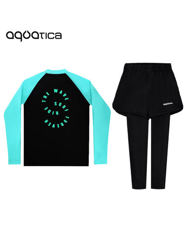 아쿠아티카 아동 래쉬가드 AQAJTS501+AQA421 반바지워터레깅스(only one) AQAJTS501+AQA421