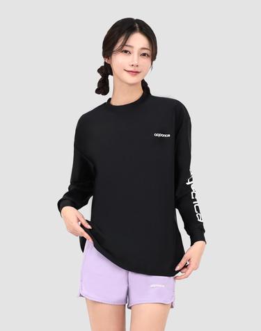 아쿠아티카 여성 래쉬가드 AQAUTS24001(블랙)+AQAWQT 스윔보드숏 2피스 (only one) AQAUTS24001블랙+AQAWQT